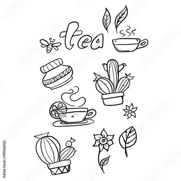 Obraz Vector children's design on a white isolated background for banners postcards and stickers