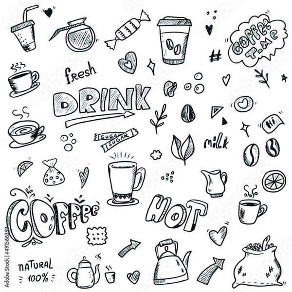 Obraz Vector children's design on a white isolated background for banners postcards and stickers