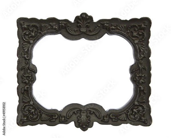 Obraz Czarna rama izolowana na białym tle
