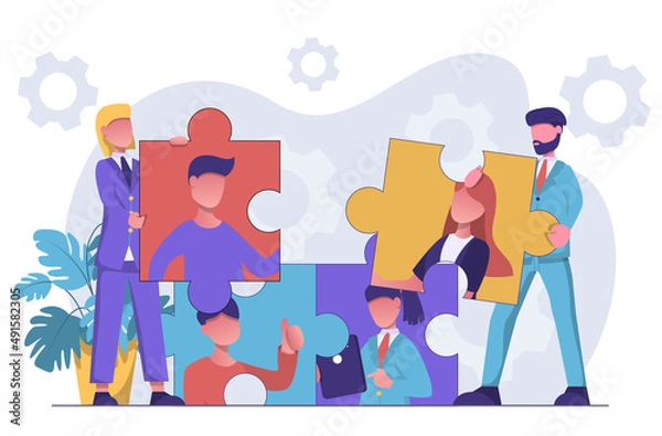 Obraz HR manager. Teamwork. HR department. HR process.