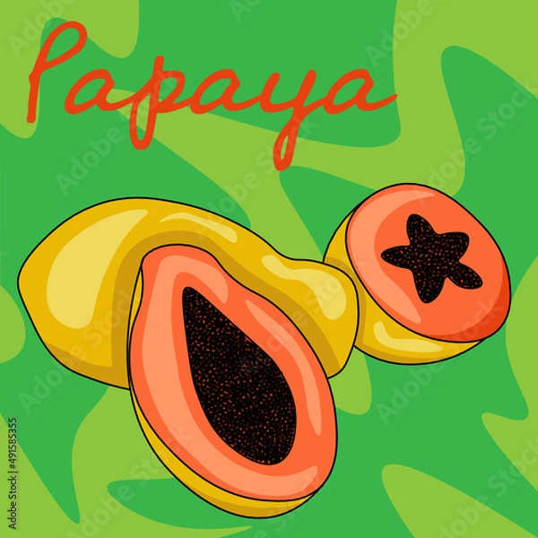 Fototapeta Papaya