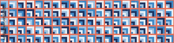 Fototapeta Abstract Geometric Pattern generative computational art illustration