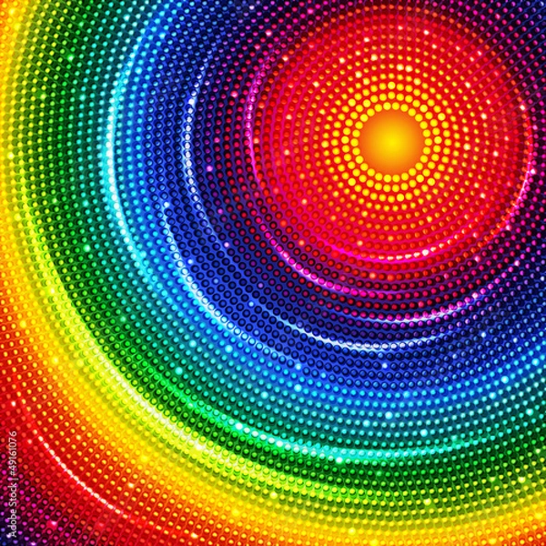 Fototapeta Colorful round background.