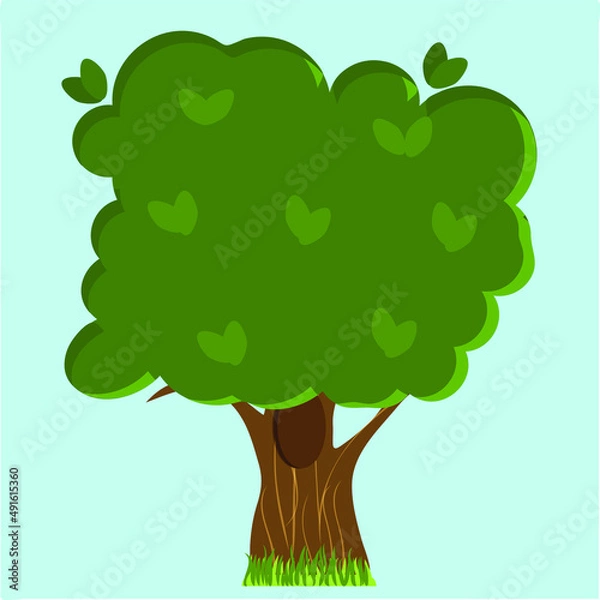 Obraz tree with green leaves