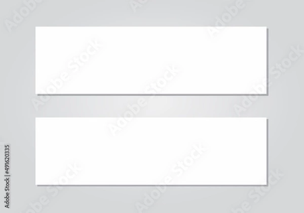 Fototapeta white blank template design suitable for place your design