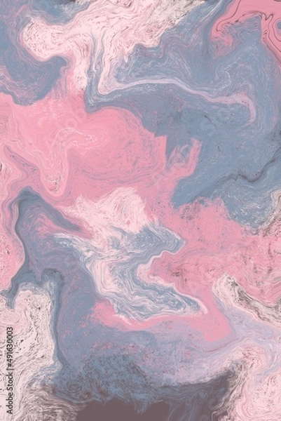 Fototapeta Abstract fluid art digital colorful marble stone textured background or wallpaper 