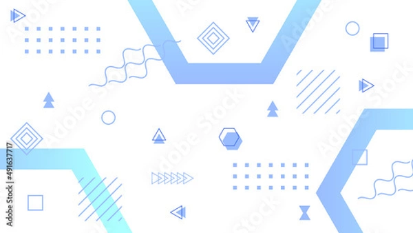 Obraz Abstract geometric shapes modern pattern background