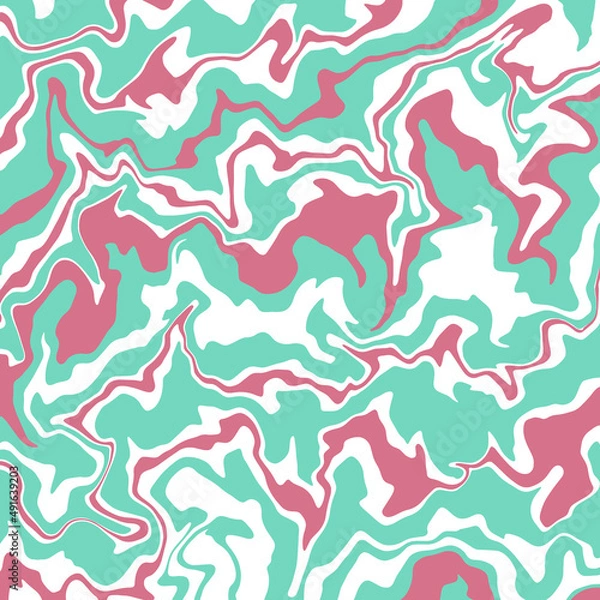 Fototapeta Vector illustration. Marble texture. Splash of paint. Luxury colored liquid background.