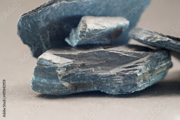 Fototapeta slate, brick, block, construction, gray, rock, pattern, rough, chalkboard, slate stone, slate plate, slab, longSlate scivaro, schiver, stone chips, wood chips, shingle, tectonically, deformed, folded,