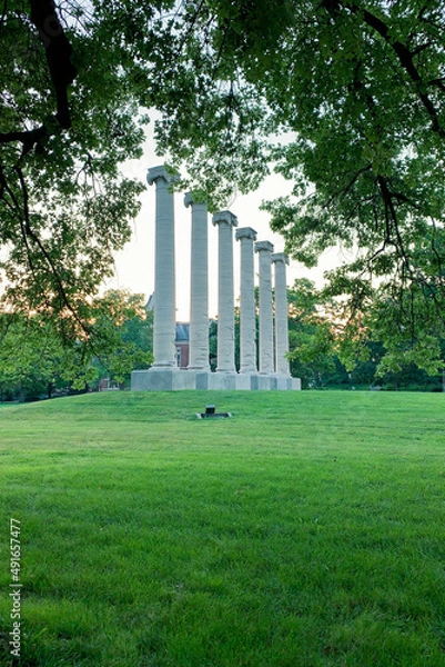 Obraz Missouri campus columns