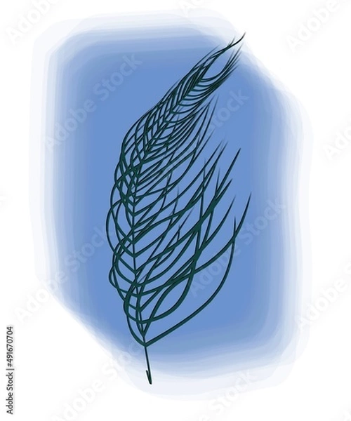 Obraz illustration of a leaf