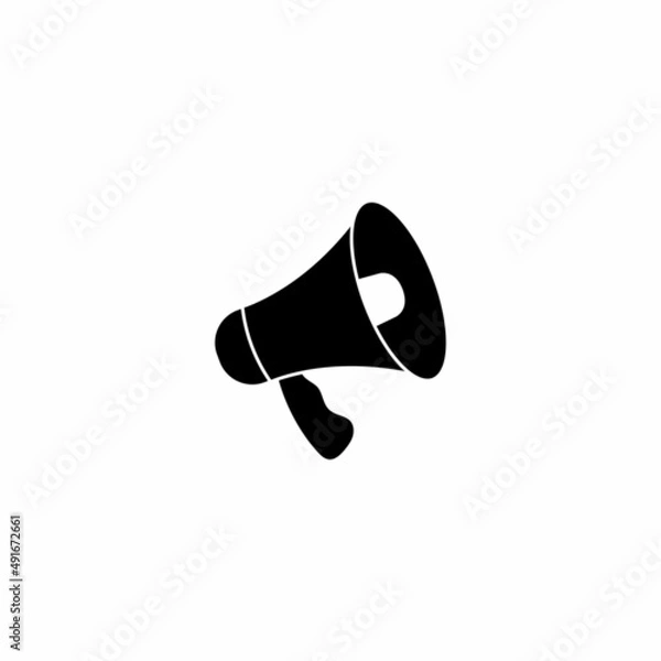 Fototapeta megaphone icon design template illustration vector