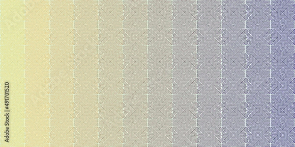 Fototapeta Vector graphic of Seamless maze pattern in soft rainbow color. Good for certificate, banknote, money design, currency, note etc.