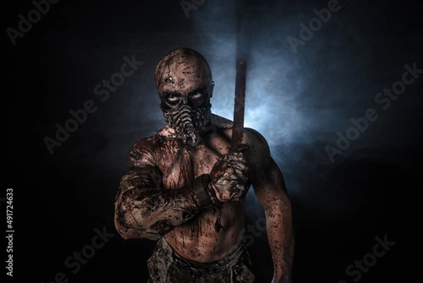 Obraz zombie killer, apocalypse, war