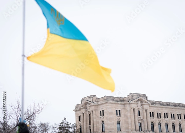 Obraz the Ukrainian flag