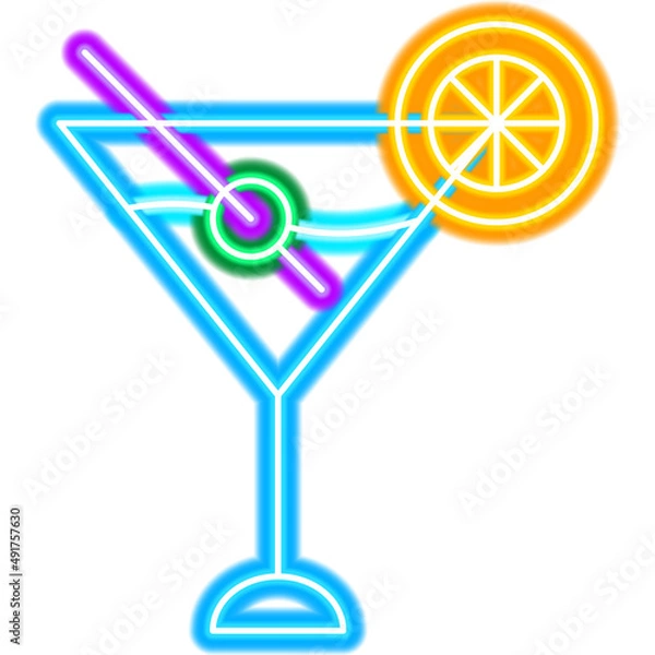 Obraz Martini Drink Neon