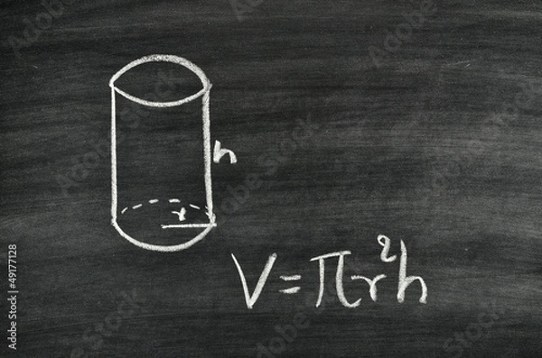 Obraz Cylindrical volume formula