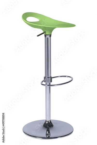 Obraz Tabouret chrome vert