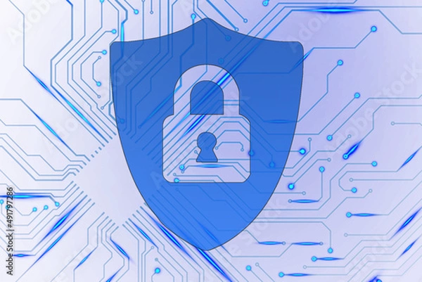 Obraz digital safe illustration
