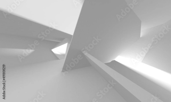 Obraz White Modern Background. Abstract Building Concept