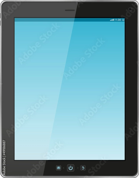 Obraz Digital tablet pc with blue screen