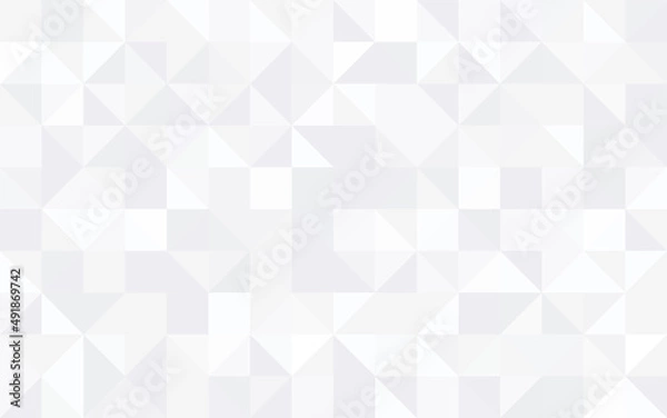 Fototapeta Abstract geometry triangle white and gray background pattern.vector illustration.