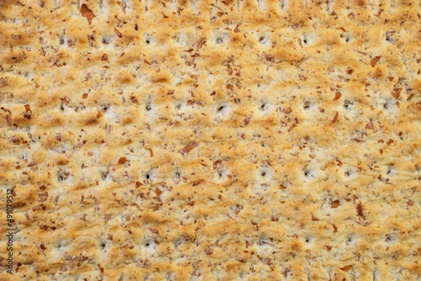 Obraz rye biscuit texture, macro shot background