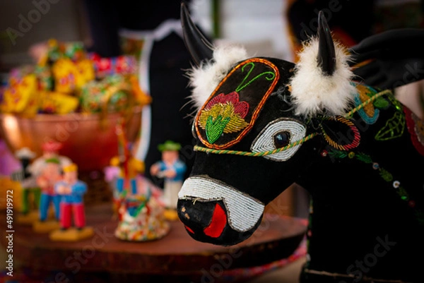 Obraz Bumba-meu-boi folk figure from northeastern Brazil.