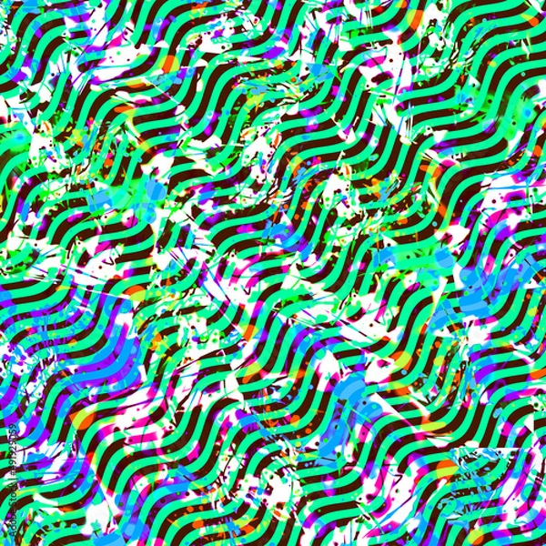 Obraz seamless texture, seamless pattern, abstract pattern with lines, social media ad background, background, backdrop, colorful background