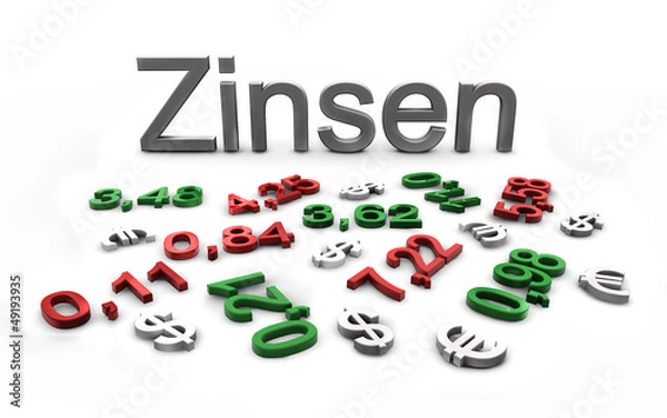 Obraz Zinsen