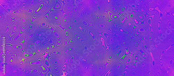 Fototapeta Water drops texture and abstract colorful background with circles, seamless color pattern with waves