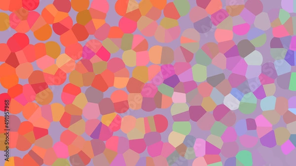 Fototapeta abstract background consisting of squares. Color gradient from purple to red, yellow, blue.