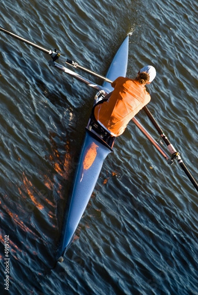 Obraz Isolated rowing boat