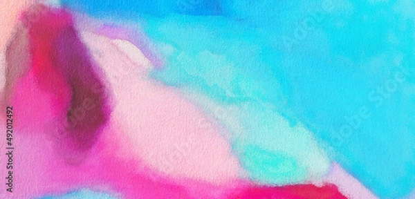 Fototapeta abstract colorful watercolor background texture