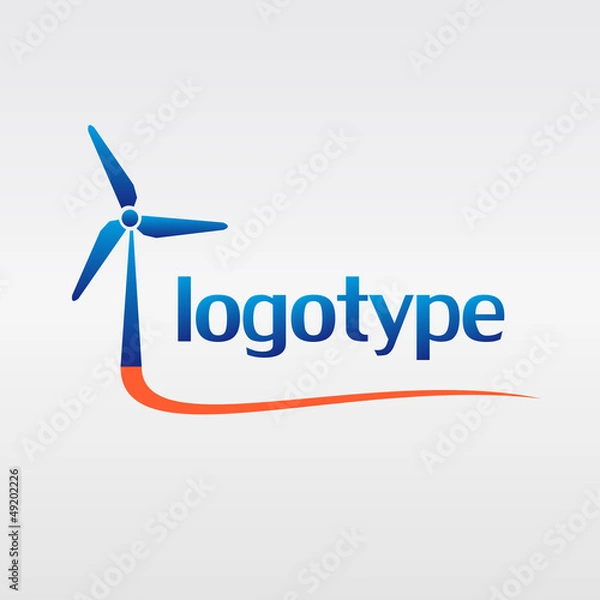 Obraz wind turbine logo