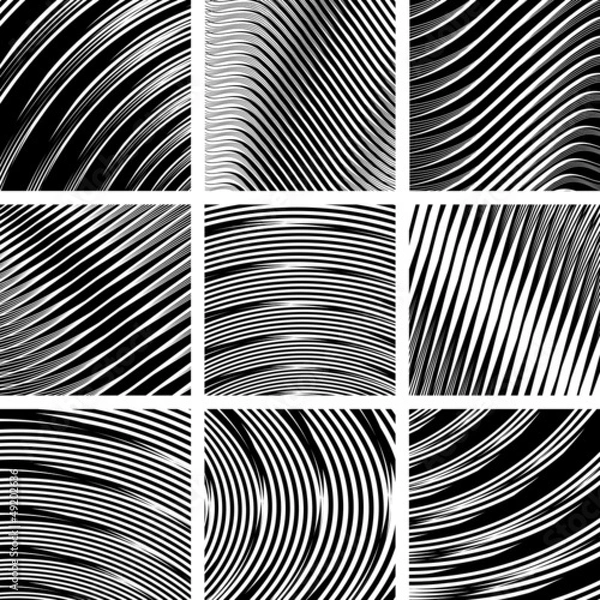 Fototapeta Abstract textured backgrounds set.