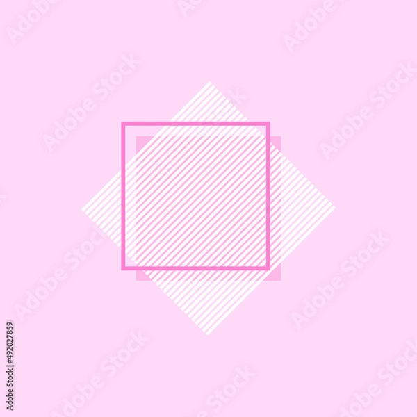Fototapeta vertical blank frame illustration minimal creative design for text 