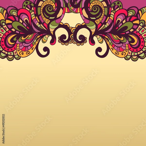 Obraz Frame in oriental style