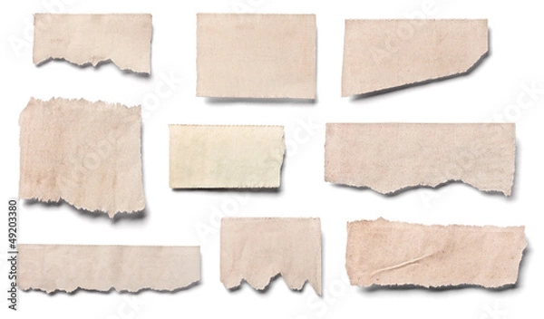 Fototapeta news paper page ripped message background