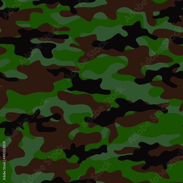 Fototapeta Army camouflage for military uniforms. Vector graphics.