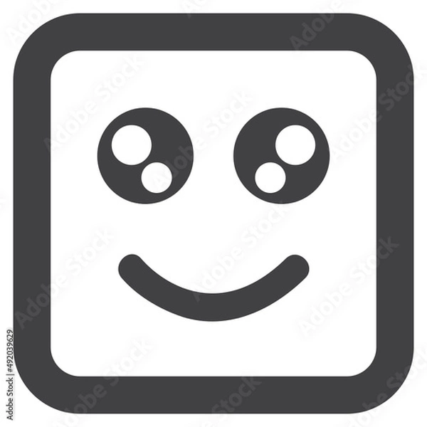 Fototapeta happy face icon