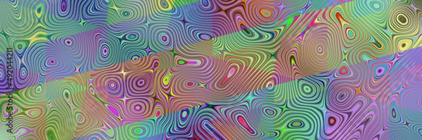 Fototapeta Water drops texture and abstract colorful background with circles, seamless color pattern with waves and water drops on glass
