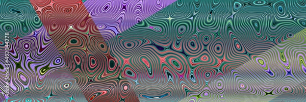 Fototapeta Water drops texture and abstract colorful background with circles, seamless color pattern with waves and water drops on glass