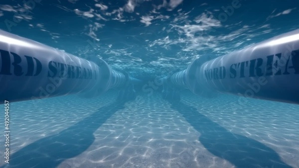 Obraz Nord stream 1 and 2 pipeline