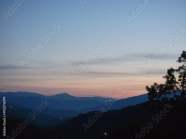 Obraz Mountain sunset