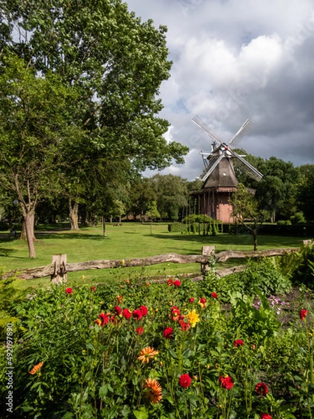 Obraz Windmühle, Bad Zwischenahn, Niedersachsen, Deutschland