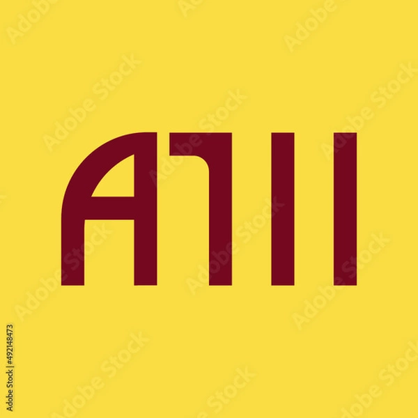 Obraz AM abstract logo