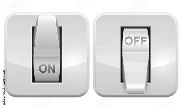 Obraz Electric switch web vector icon