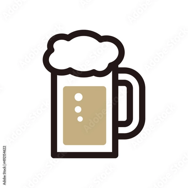 Fototapeta 生ビール_カラーアイコン