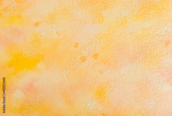 Obraz 水彩 テクスチャー オレンジ